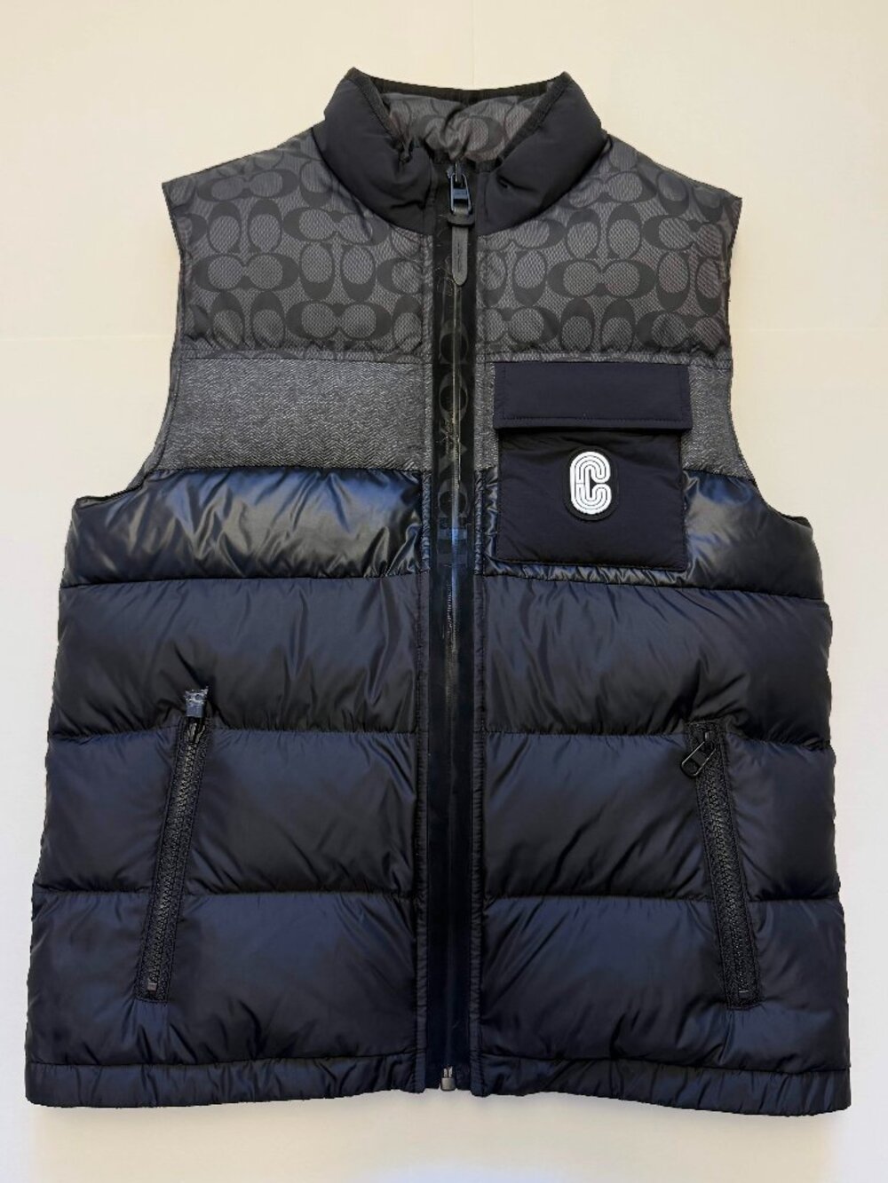 COACH Down Vest Men's Size Small Black